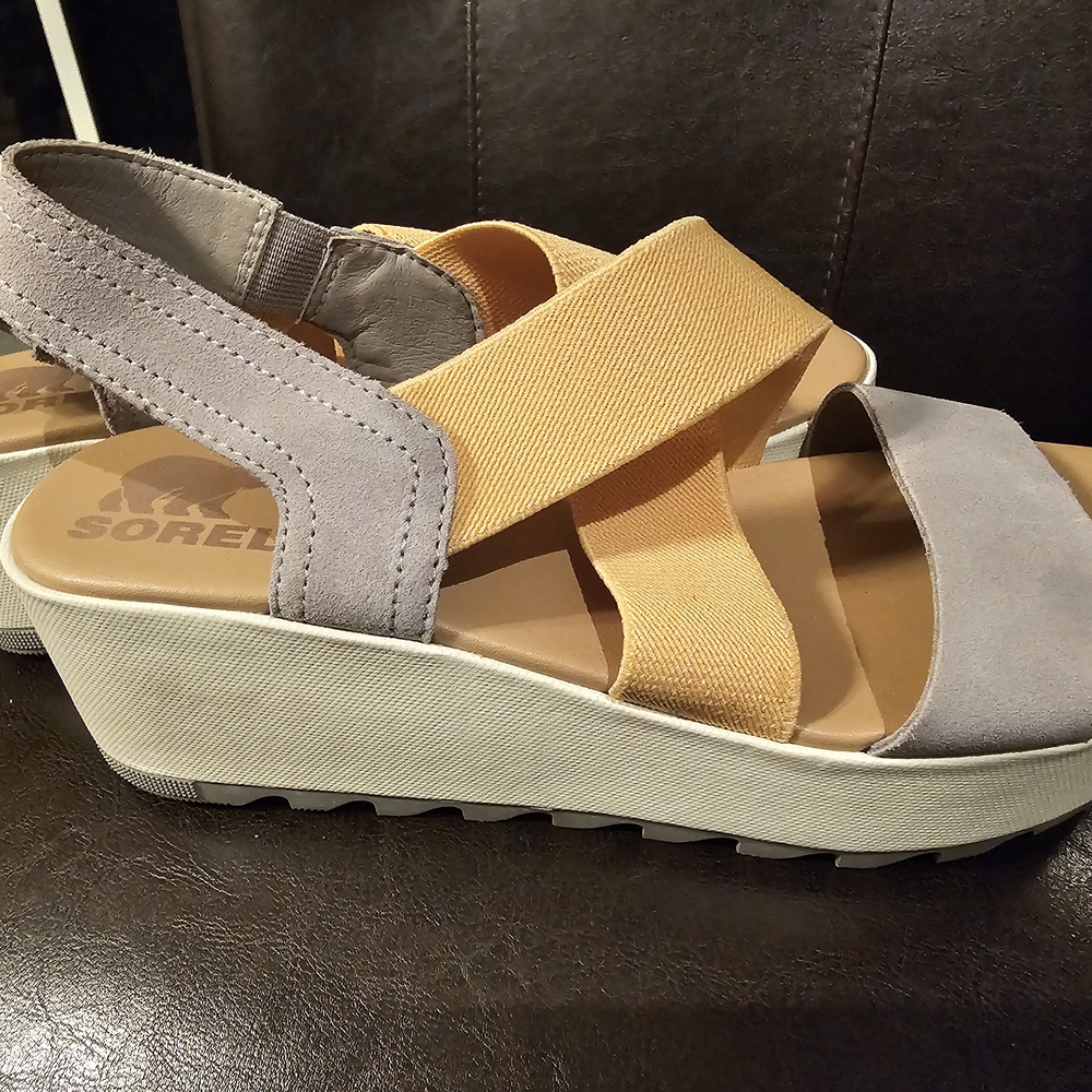 Sorel Cameron Sling Back Wedge sandals -Size 8 EUC - Picture 4 of 7